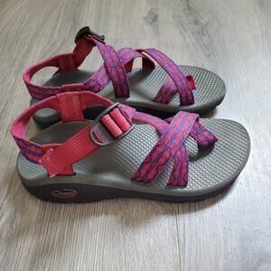 Chaco Z2 Sandals Womens 7 Purple Pink Adjustable Hiking Outdoor Shoes Trail